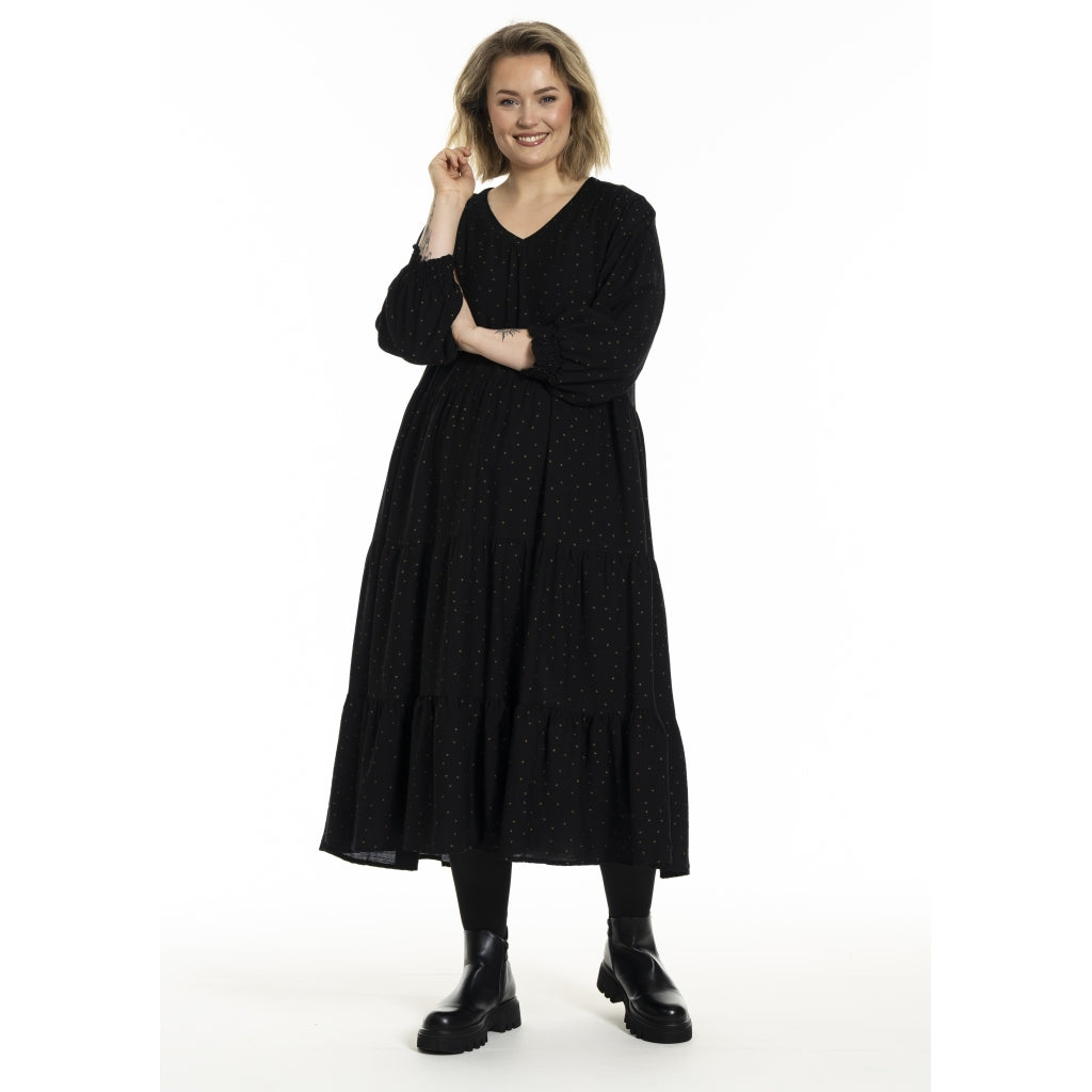 Gozzip Woman GNanna Dress Dress Black/Gold