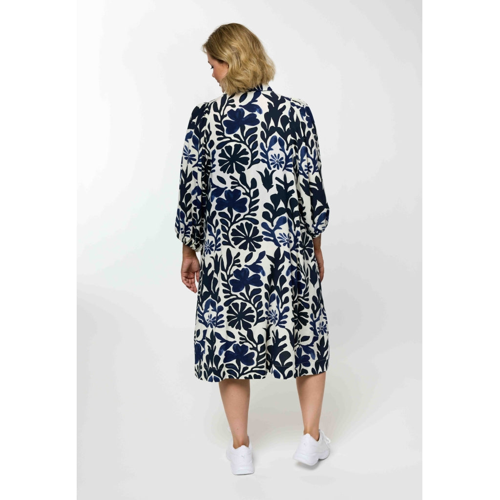 Gozzip Woman GNelly Dress Dress Blue print