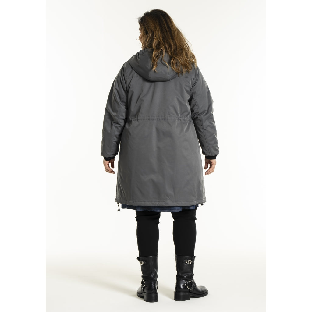 Gozzip Woman GOlivia Coat Coat Charcoal Grey
