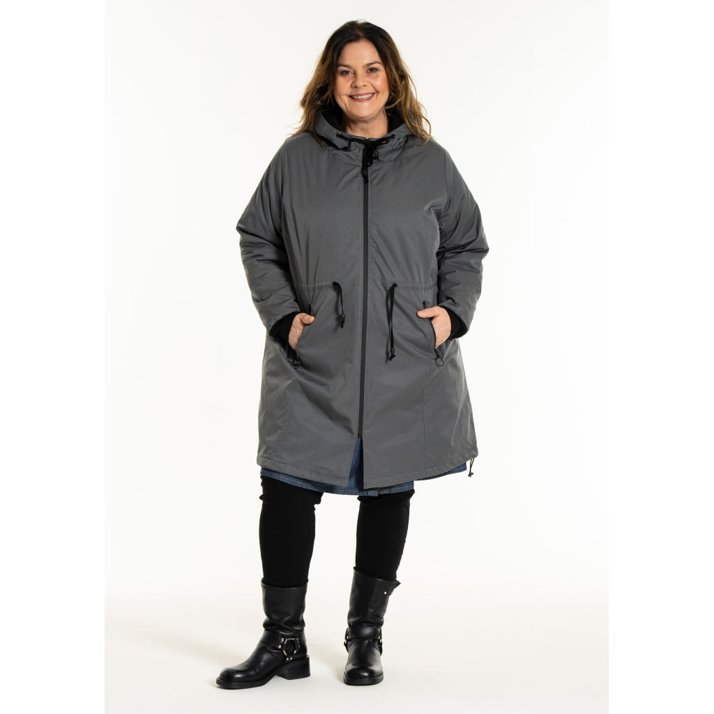 Gozzip Woman GOlivia Coat Coat Charcoal Grey