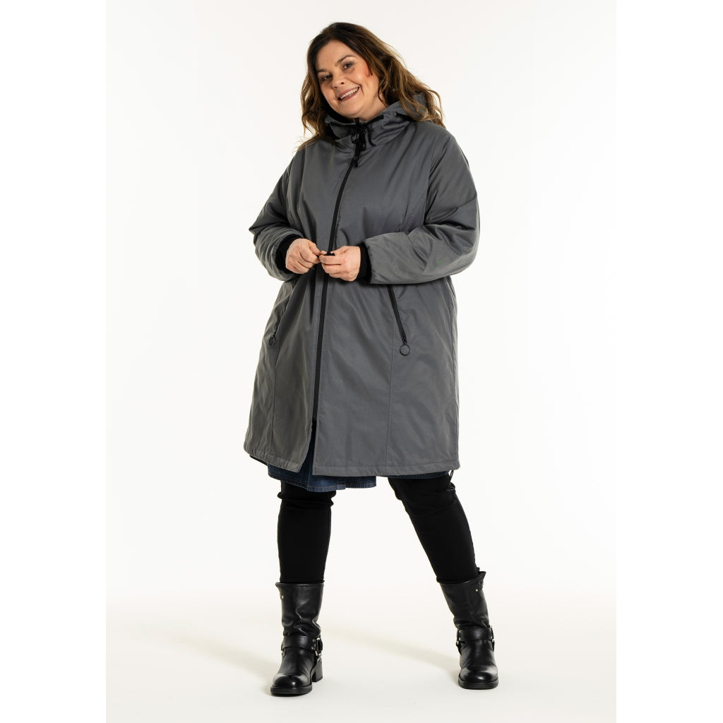 Gozzip Woman GOlivia Coat Coat Charcoal Grey