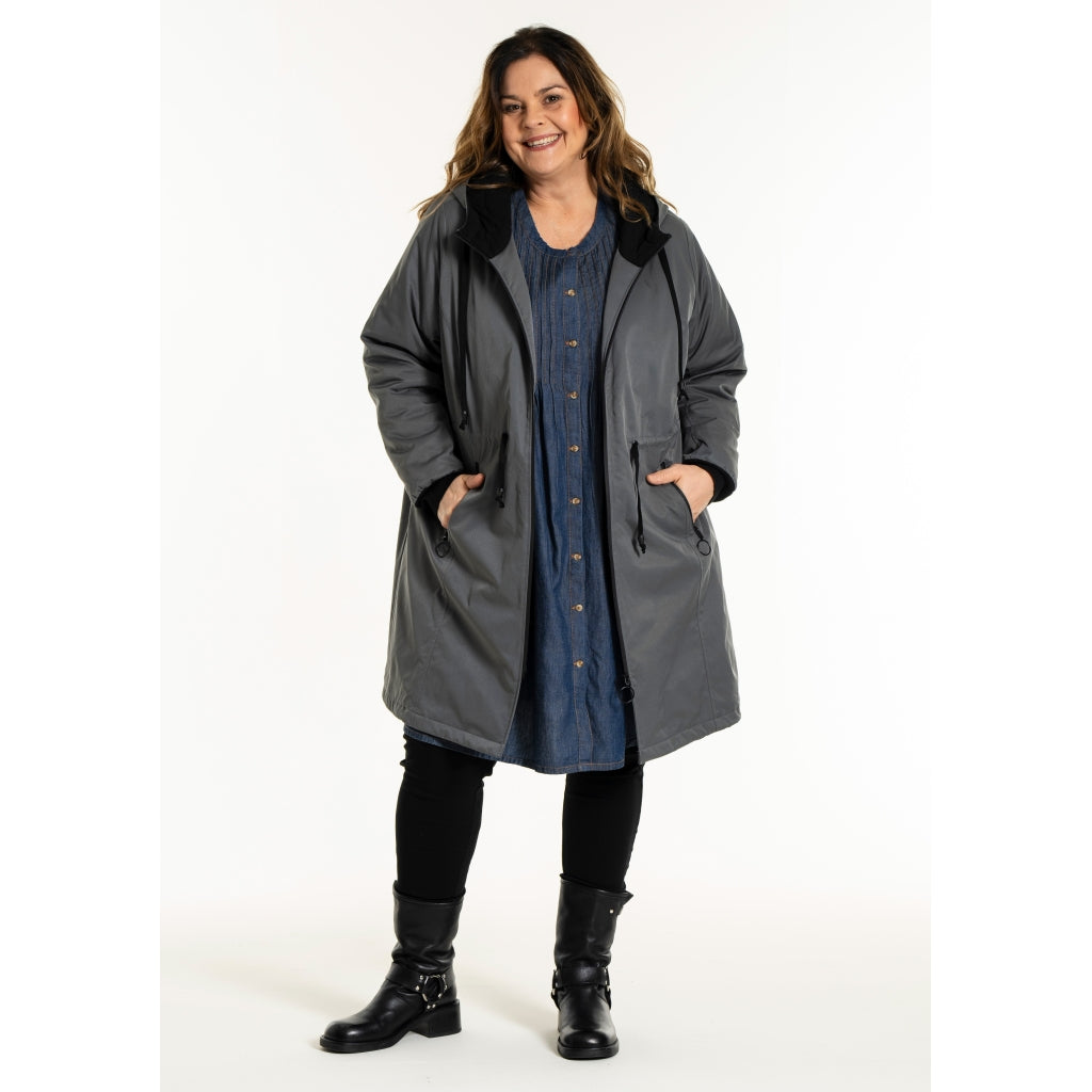 Gozzip Woman GOlivia Coat Coat Charcoal Grey