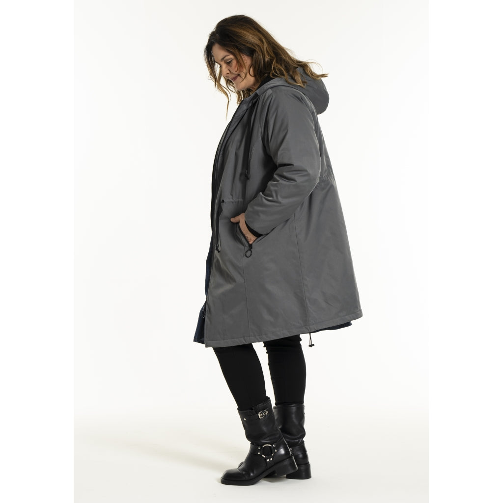 Gozzip Woman GOlivia Coat Coat Charcoal Grey