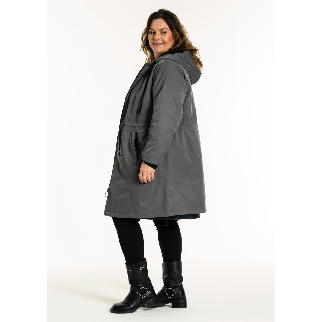 Gozzip Woman GOlivia Coat Coat Charcoal Grey