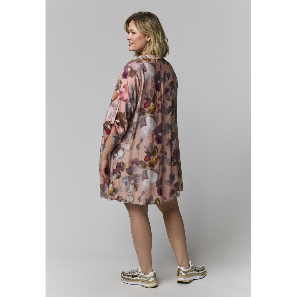 Gozzip Woman GSkuld Tunic Tunic Dusty rose with large flowers