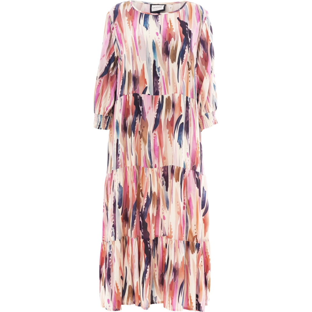 Gozzip Woman GSussie Long Dress Long Dress Multi color print