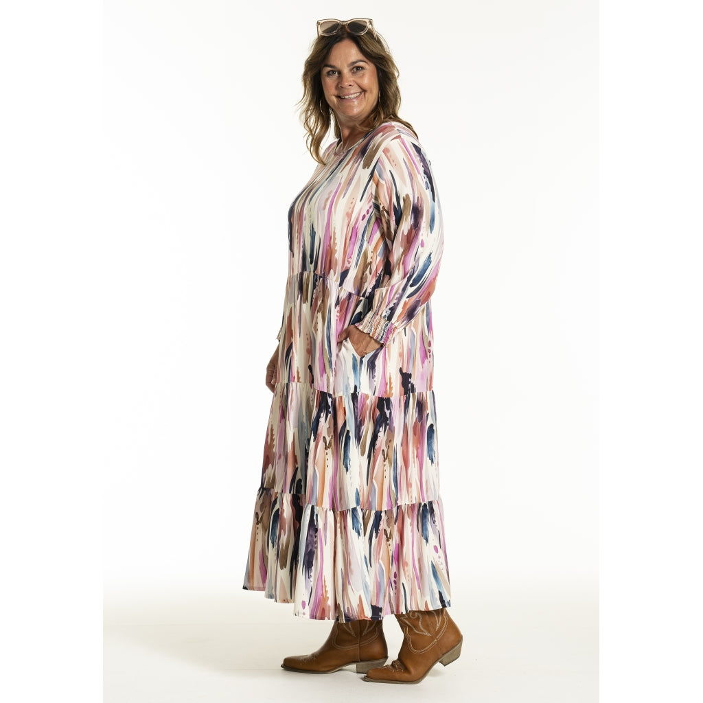 Gozzip Woman GSussie Long Dress Long Dress Multi color print