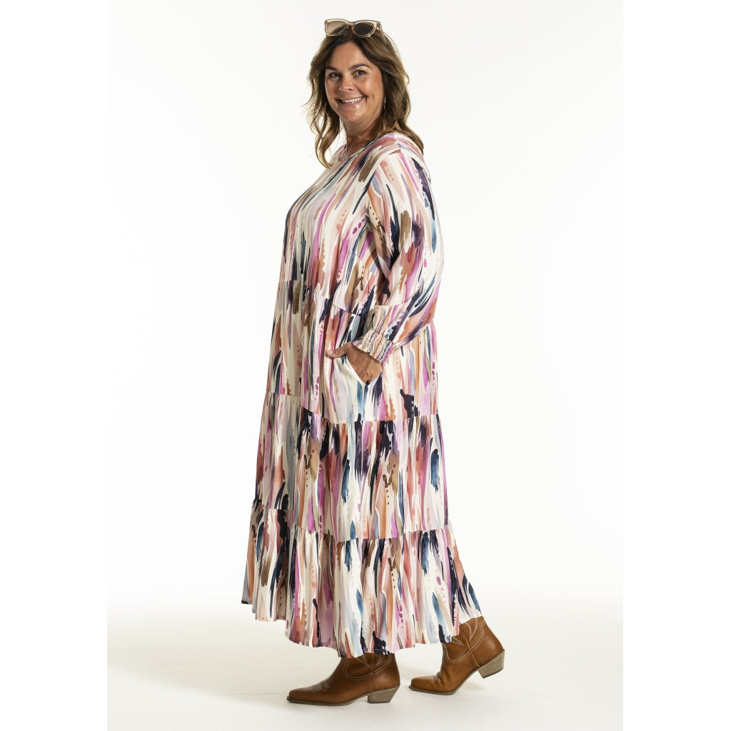 Gozzip Woman GSussie Long Dress Long Dress Multi color print