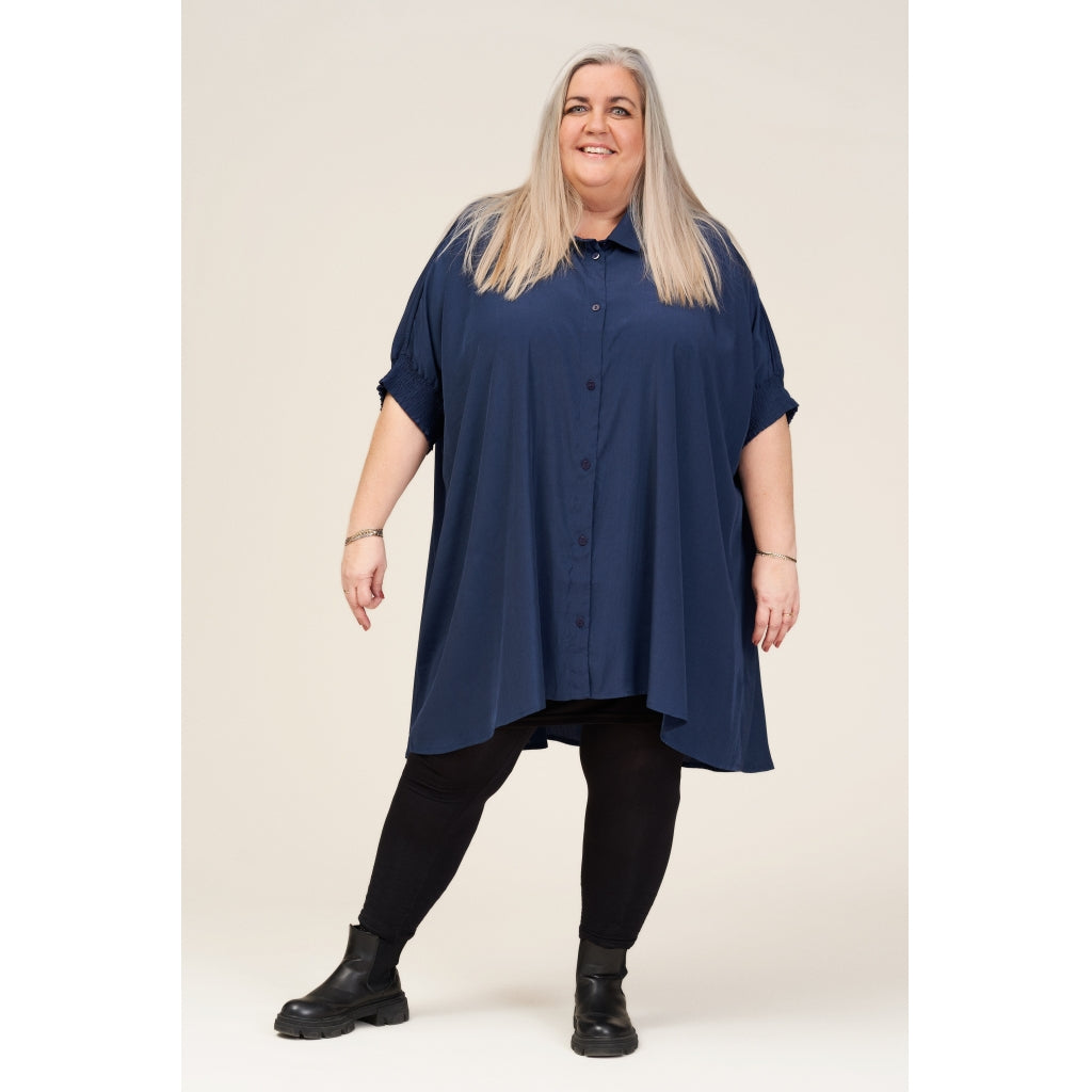 Gozzip Woman Gerda Oversize shirt Tunic Oversize shirt tunic Blue