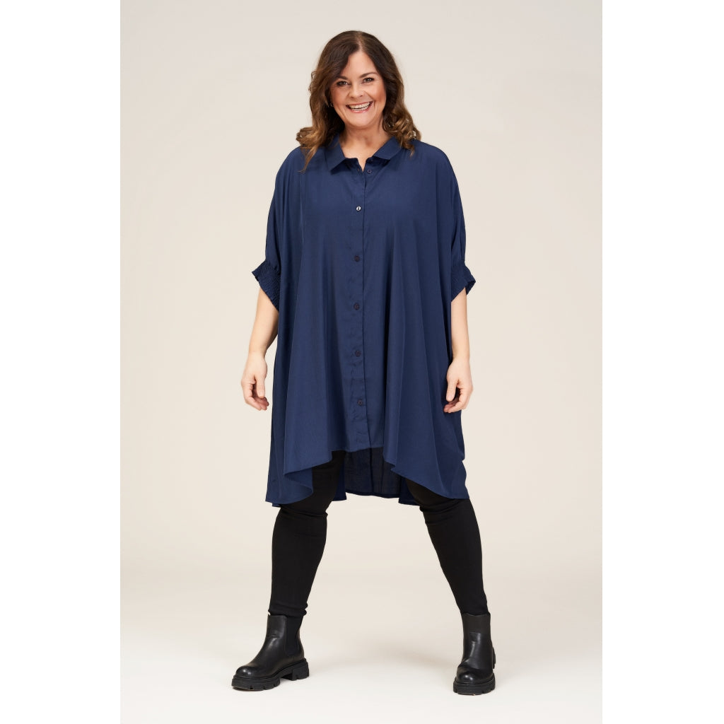 Gozzip Woman Gerda Oversize shirt Tunic Oversize shirt tunic Blue
