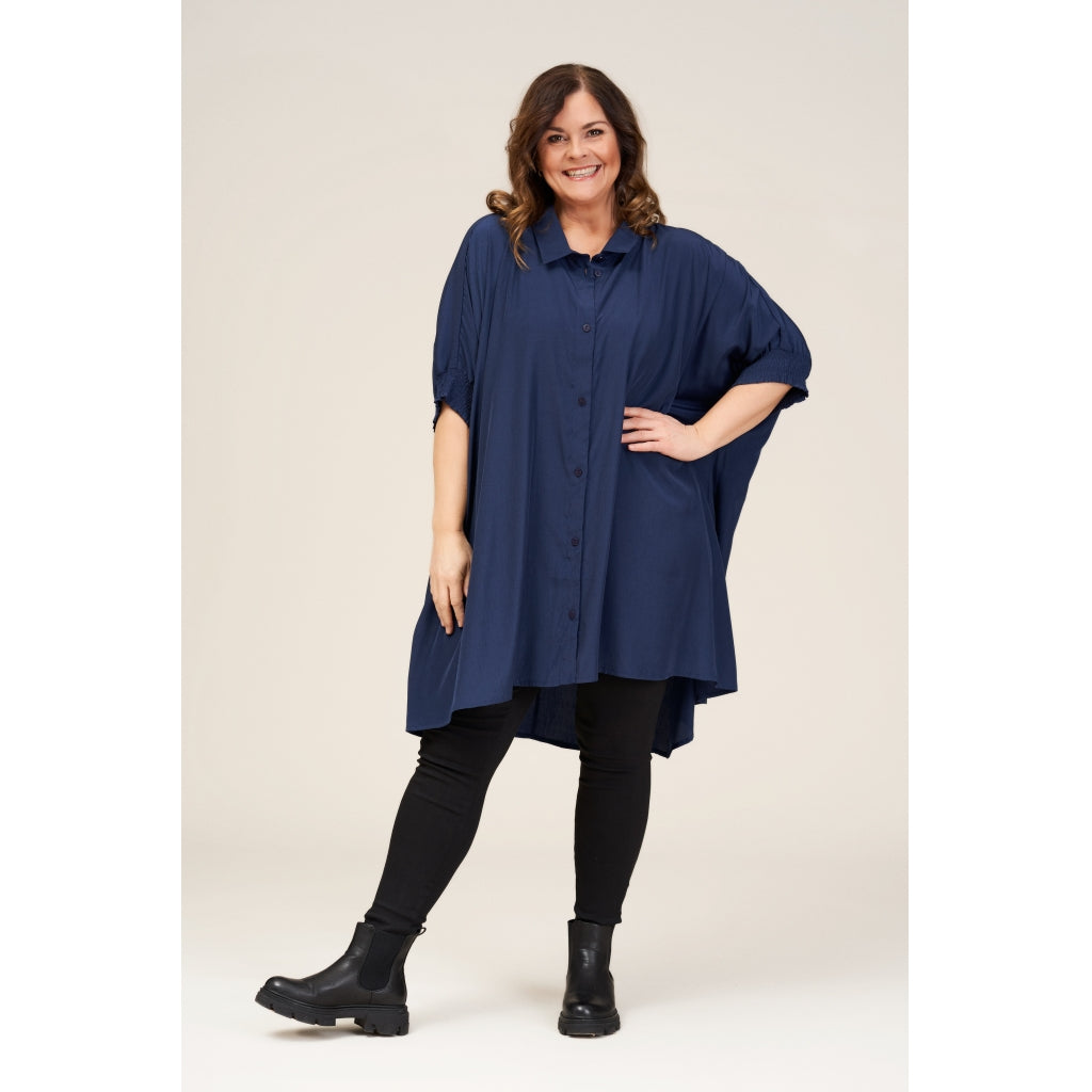Gozzip Woman Gerda Oversize shirt Tunic Oversize shirt tunic Blue
