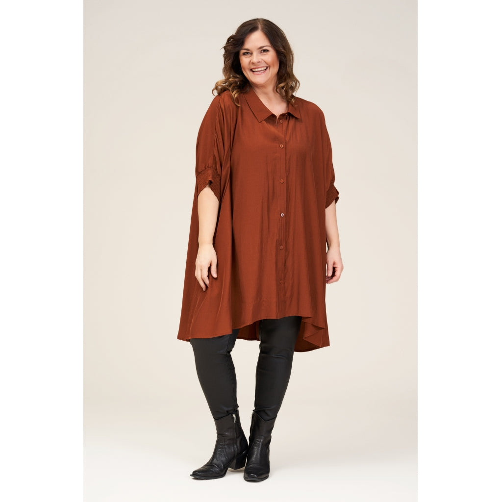 Gozzip Woman Gerda Oversize shirt Tunic Oversize shirt tunic Nougat