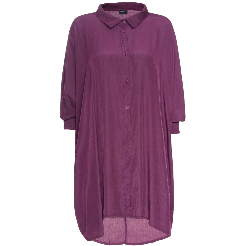 Gozzip Woman Gerda Oversize shirt Tunic Oversize shirt tunic Purple
