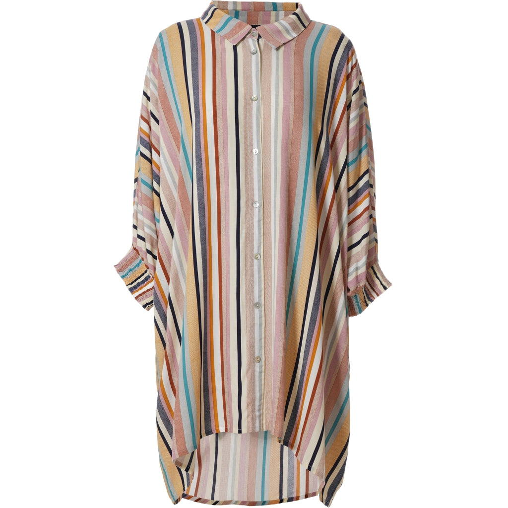 Gozzip Woman Gerda Oversize shirt Tunic Oversize shirt tunic Multi Striped