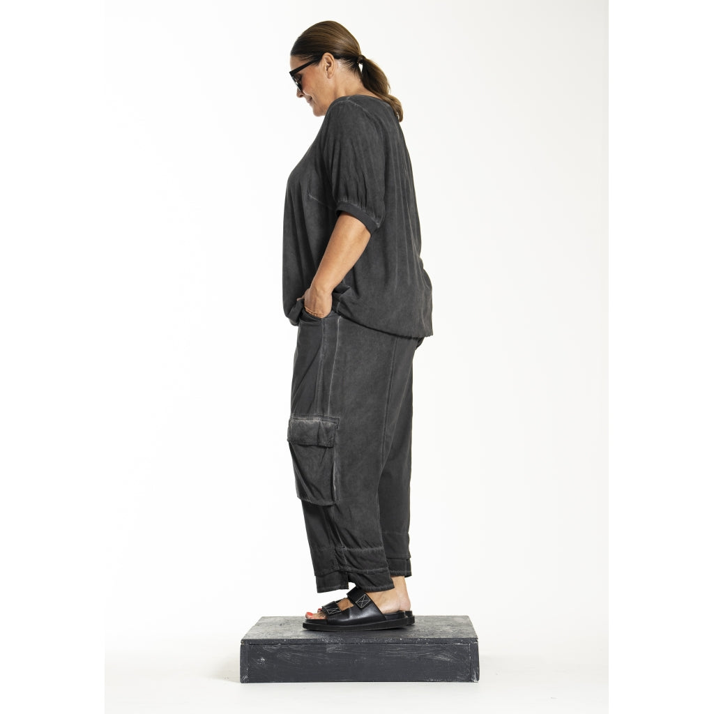 Gozzip Woman Glena Blouse Blouse Washed black