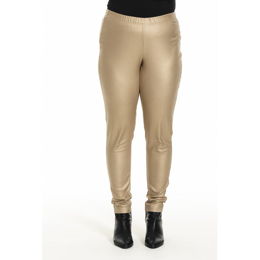 Gozzip Woman Monika Coated Leggings Leggings Mat gold