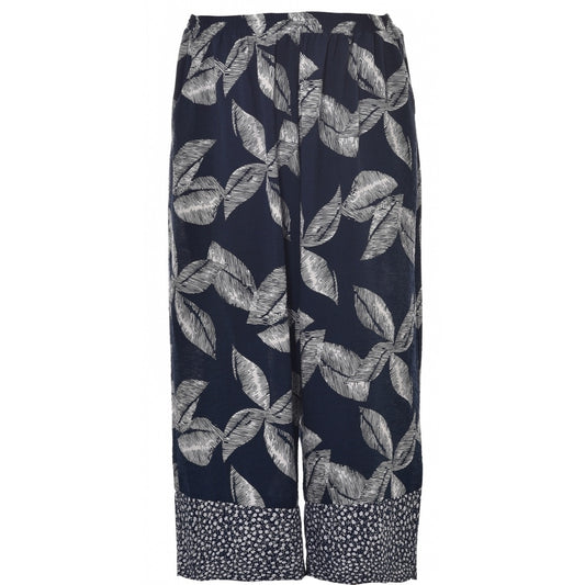 Gozzip Woman 3/4 Pant 3/4 Pant Navy Print