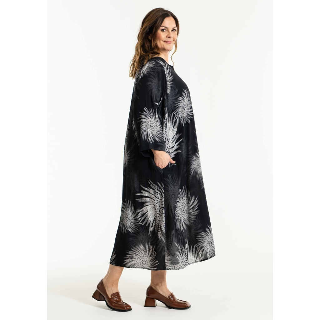 Gozzip Woman Adna Dress Dress Grey Print