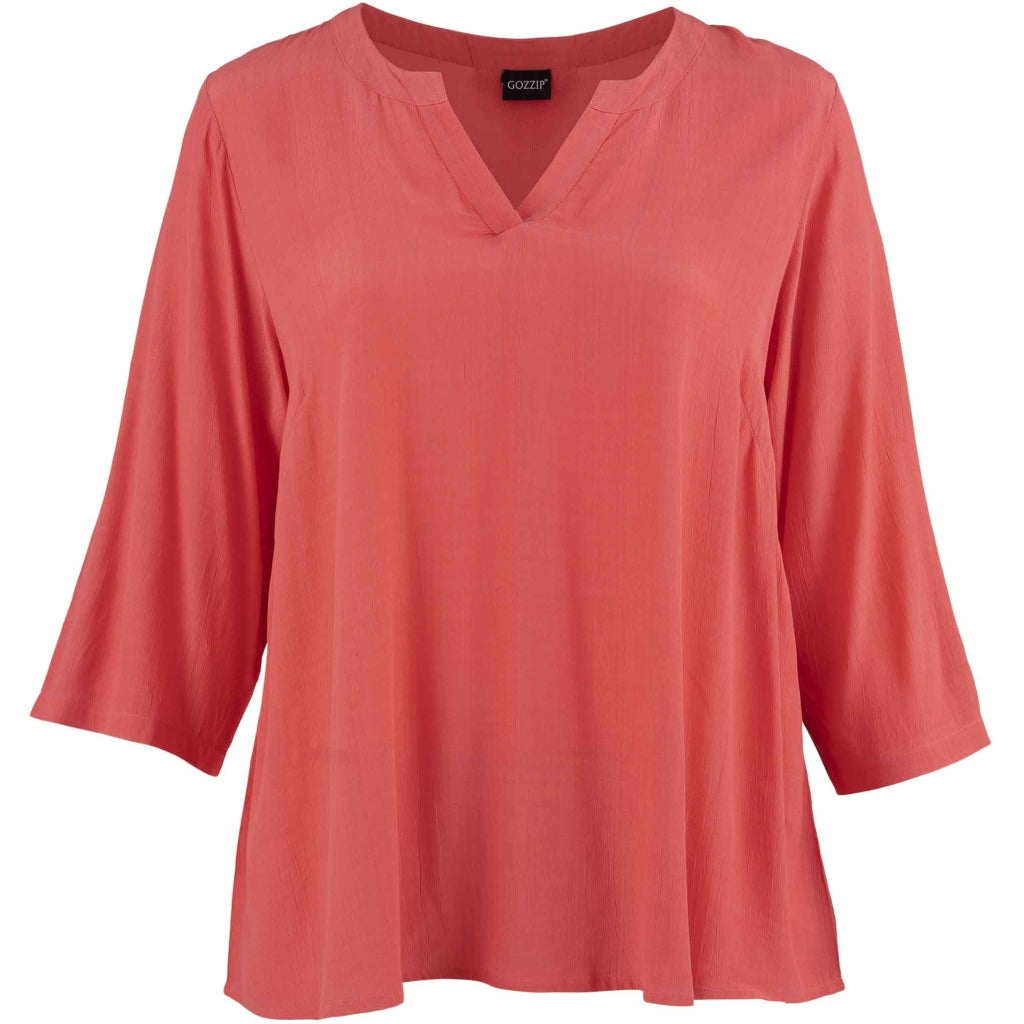 Gozzip Woman Alva Blouse Blouse Coral