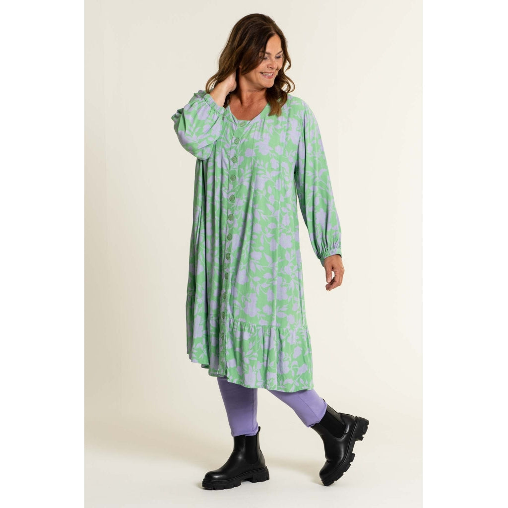 Gozzip Woman Amalia Tunic Tunic Green - Lilac