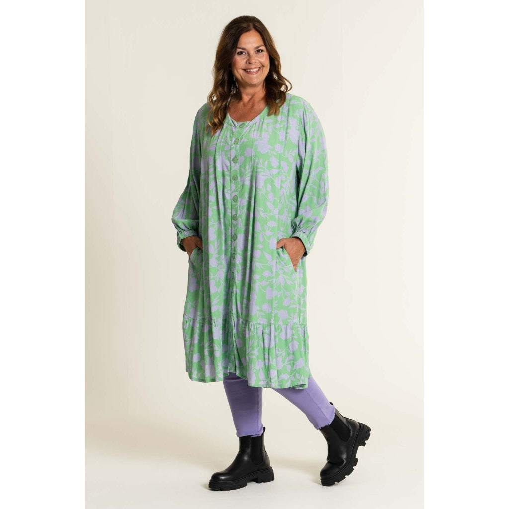 Gozzip Woman Amalia Tunic Tunic Green - Lilac