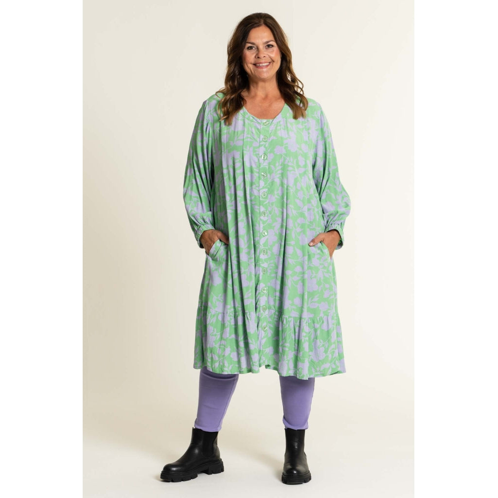 Gozzip Woman Amalia Tunic Tunic Green - Lilac