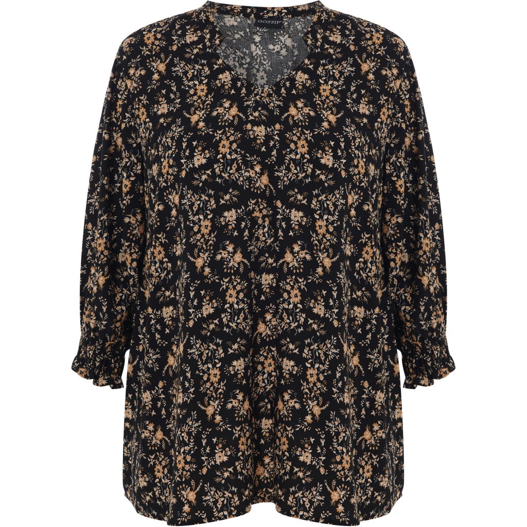 Gozzip Woman Annah Blouse Blouse Black printed