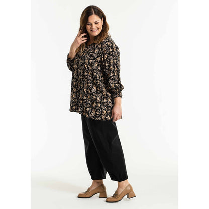 Gozzip Woman Annah Blouse Blouse Black printed