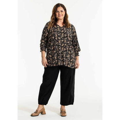 Gozzip Woman Annah Blouse Blouse Black printed