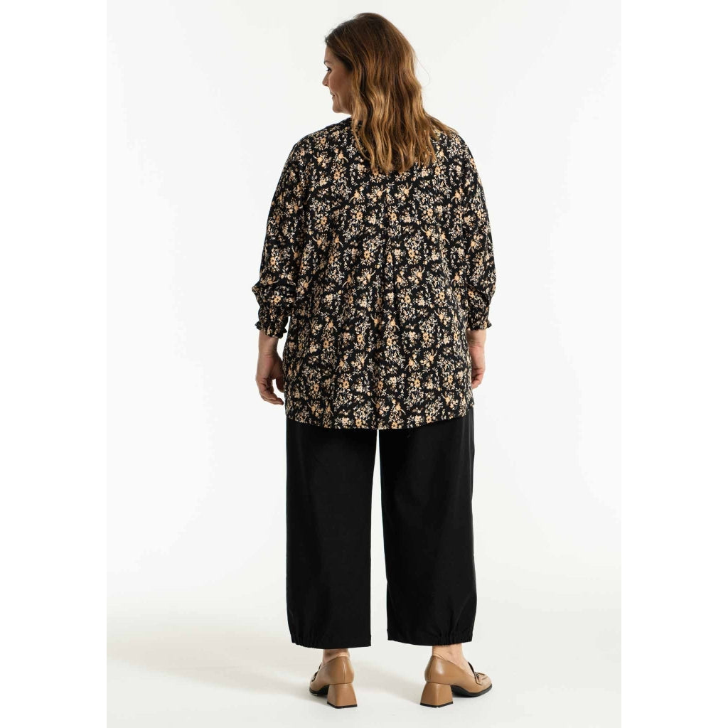 Gozzip Woman Annah Blouse Blouse Black printed