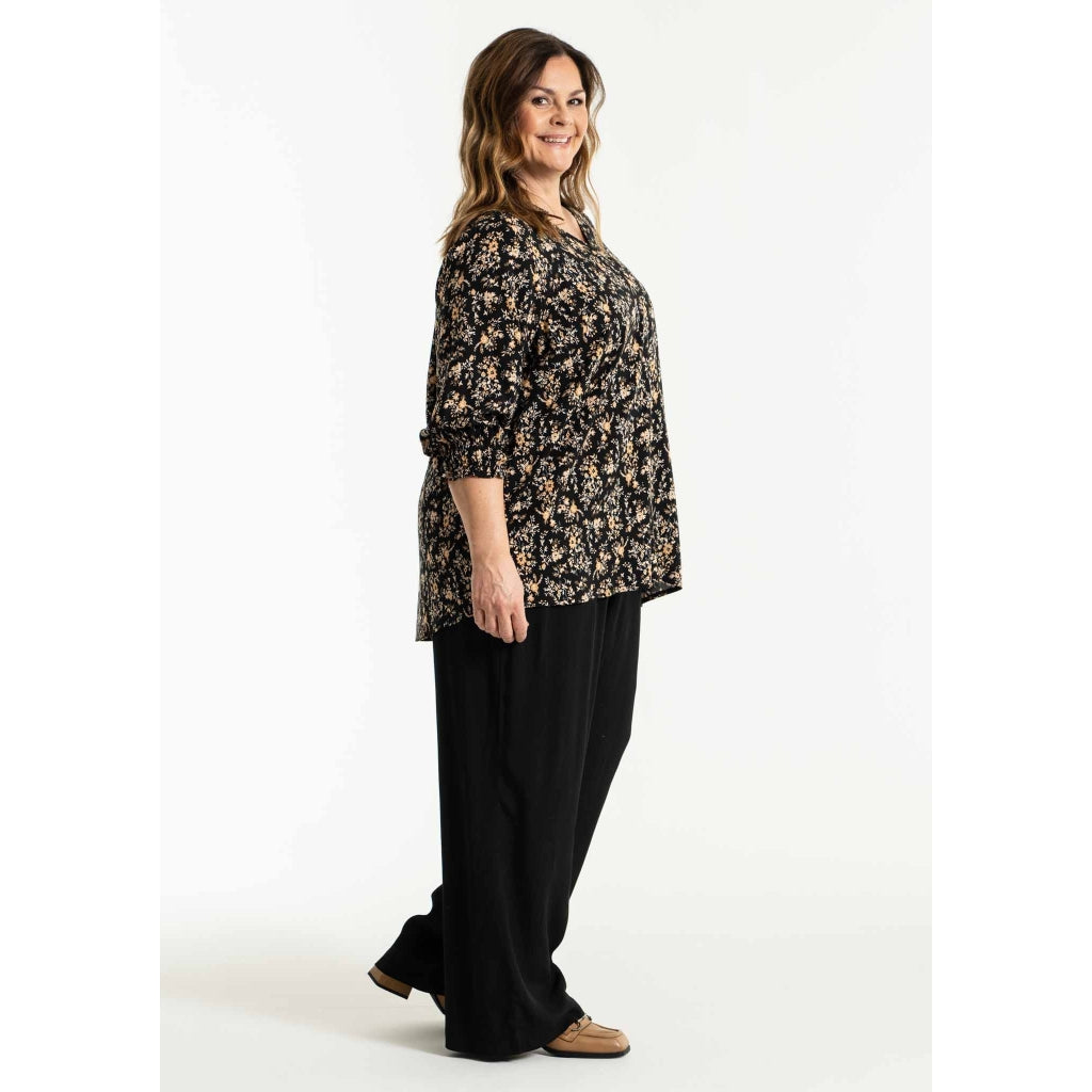 Gozzip Woman Annah Blouse Blouse Black printed