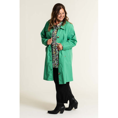 Gozzip Woman Beatrice Trenchcoat - FLERE FARVER Coat Absinthe Green