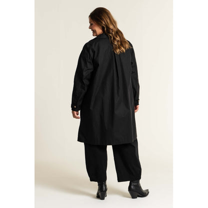 Gozzip Woman Beatrice Trenchcoat - FLERE FARVER Coat Black