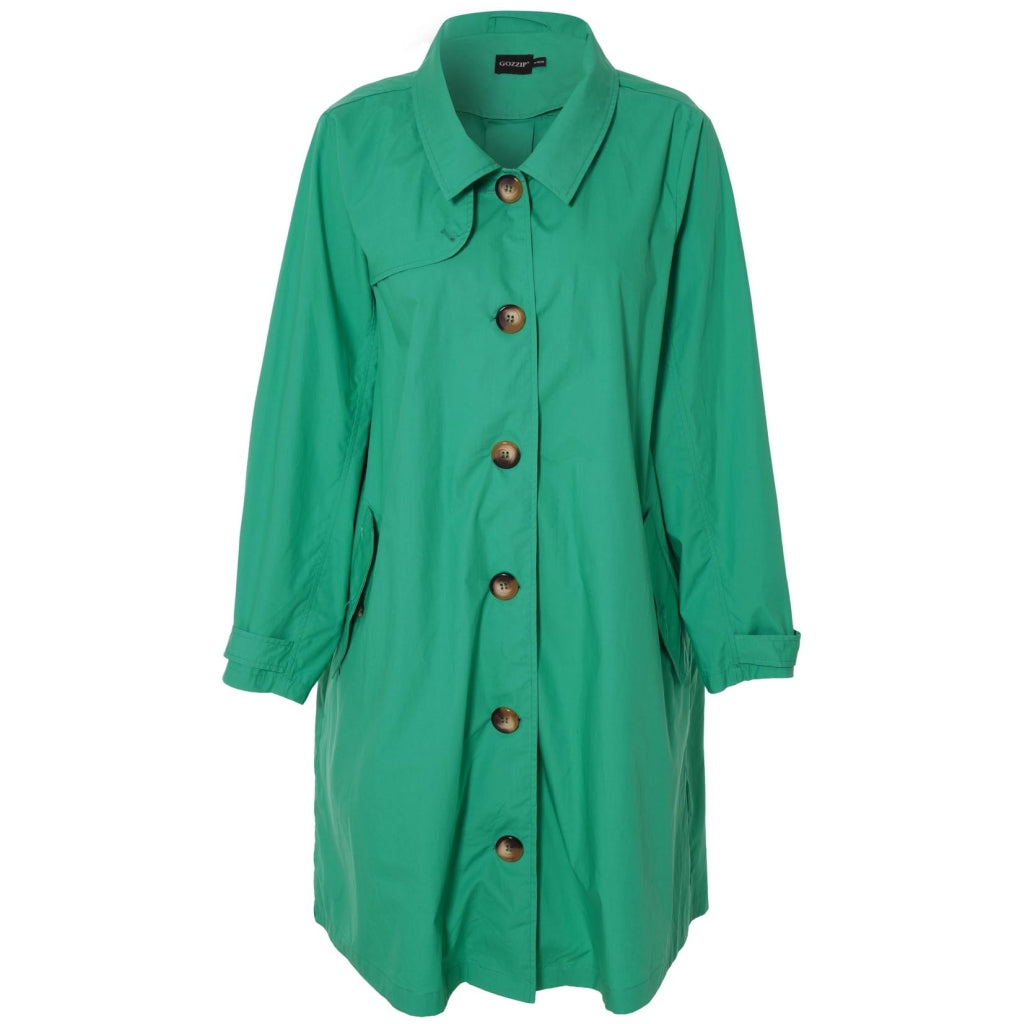 Gozzip Woman Beatrice Trenchcoat - MORE COLOURS Coat Absinthe Green