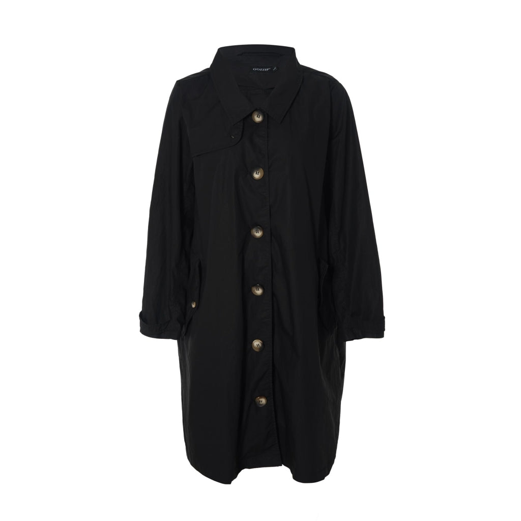 Gozzip Woman Beatrice Trenchcoat - MORE COLOURS Coat Black