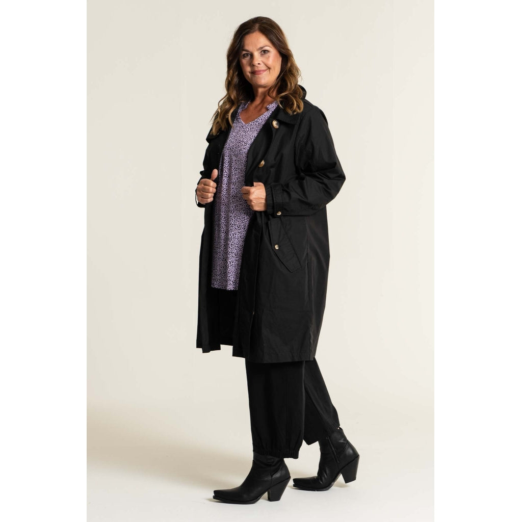 Gozzip Woman Beatrice Trenchcoat - MORE COLOURS Coat Black