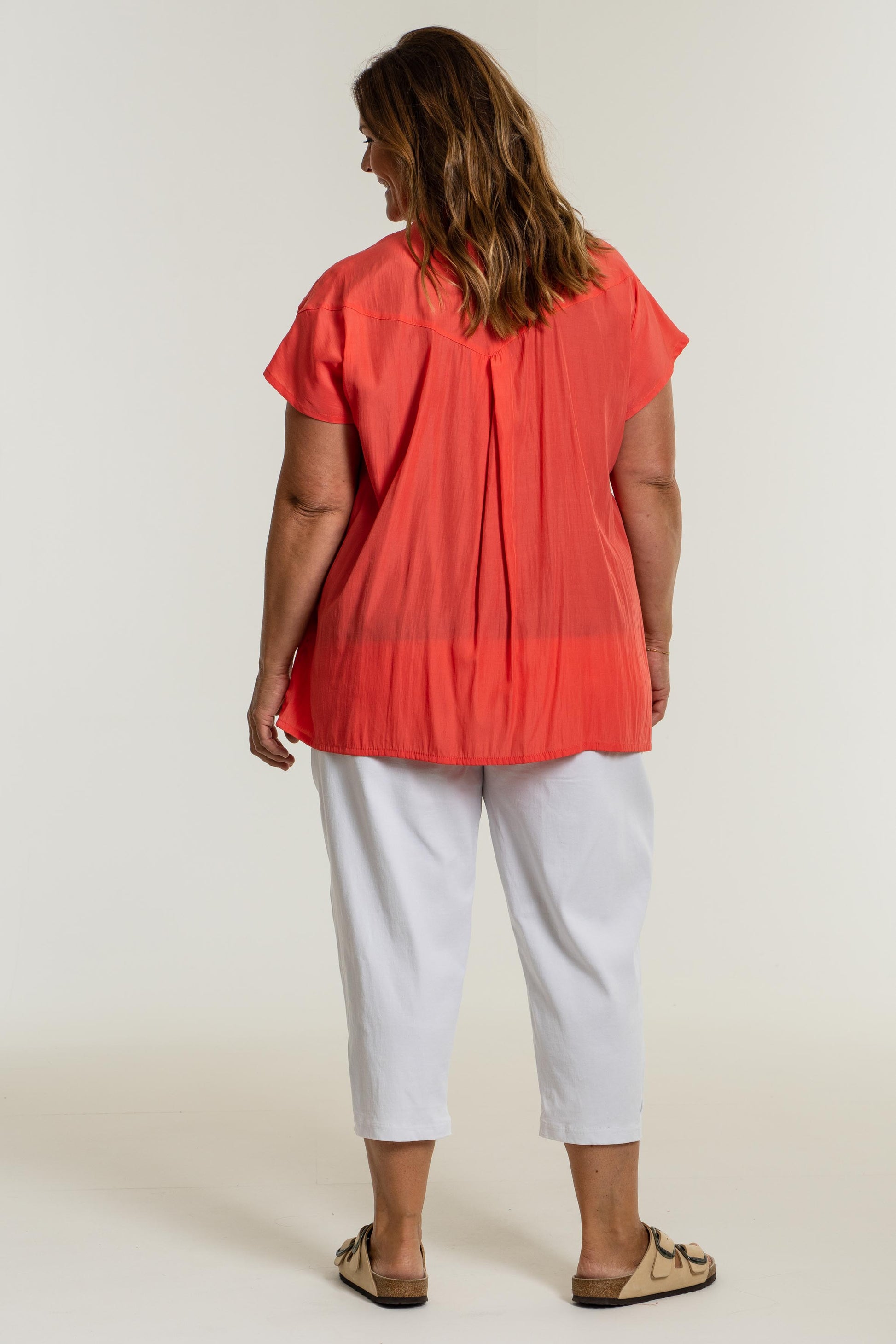 Gozzip Woman Begina Blouse - FLERE FARVER Blouse Coral