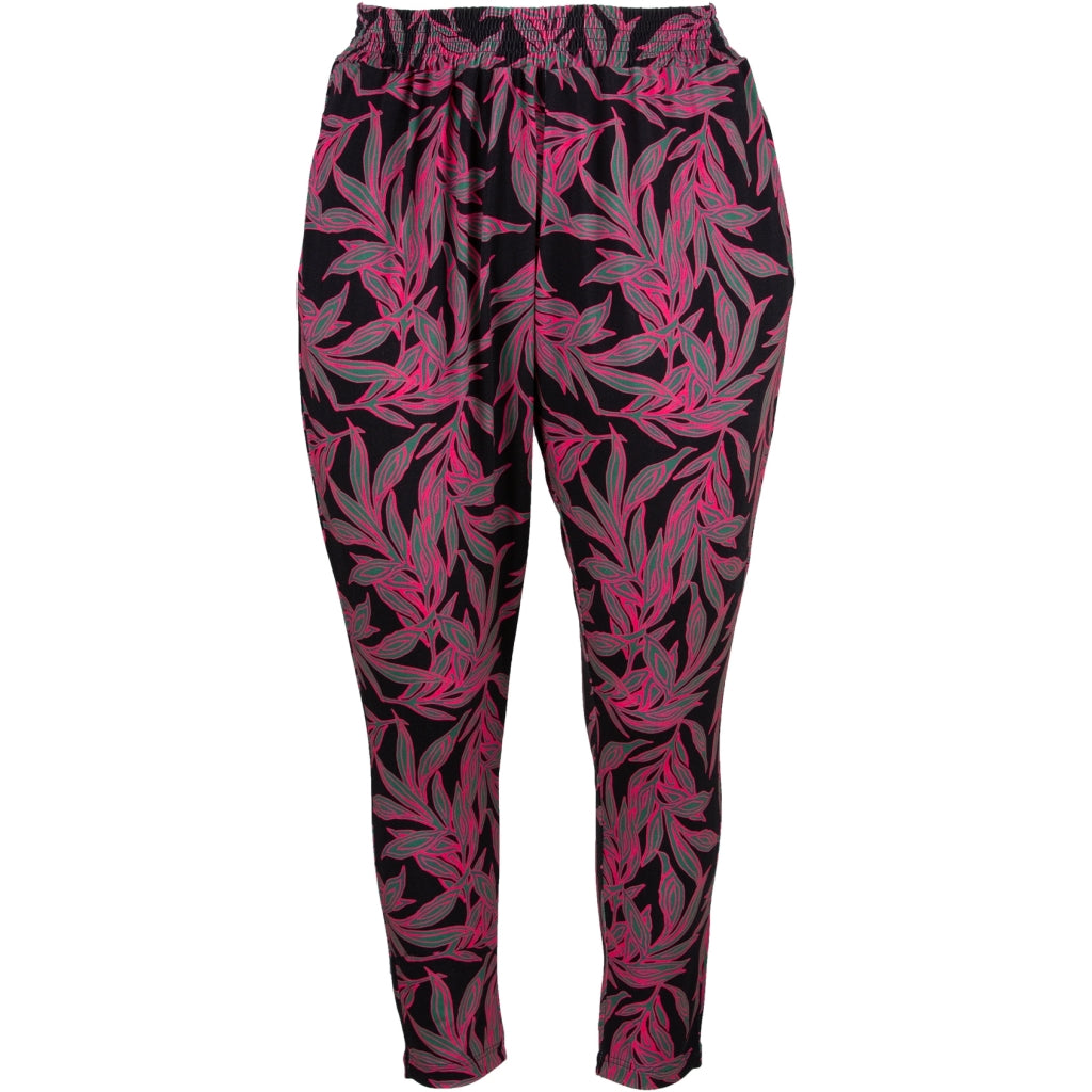 Gozzip Woman Benita Pants Pants Black with print