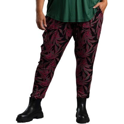 Gozzip Woman Benita Pants Pants Black with print