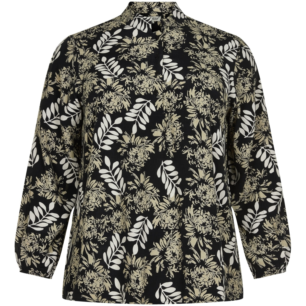 Gozzip Woman Blouse Blouse Black printed