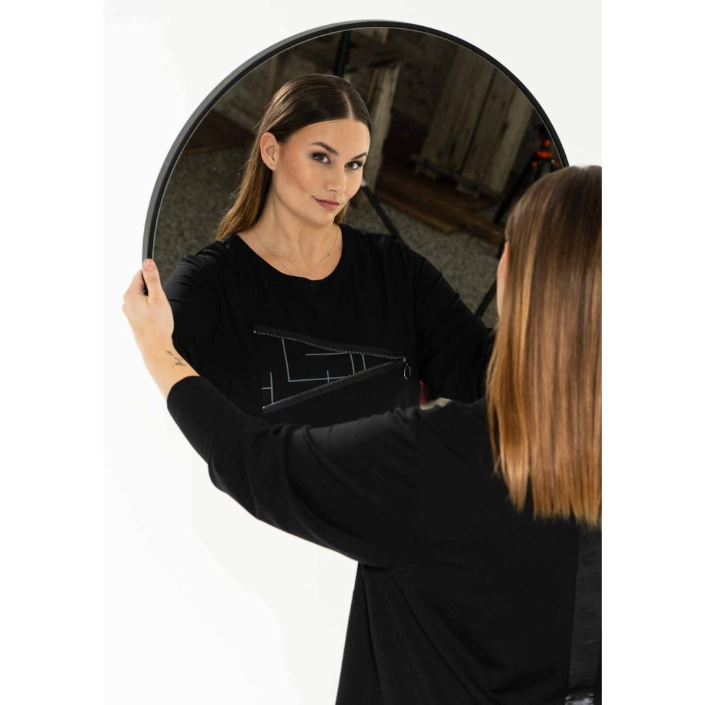 Gozzip Woman Cabrine Tunic Tunic Black