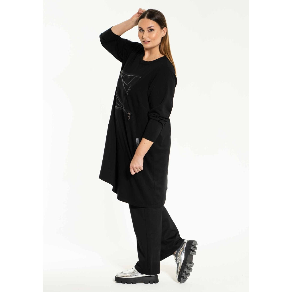 Gozzip Woman Cabrine Tunic Tunic Black