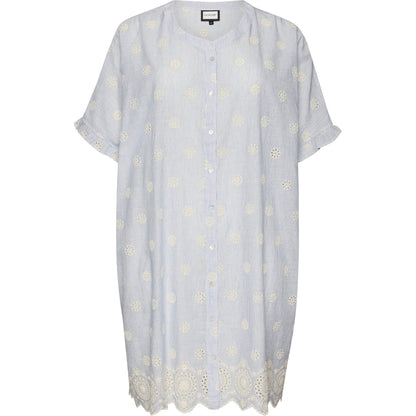 Gozzip Woman Charlotte Oversize shirt Tunic Oversize shirt tunic Blue/Off-White Strip