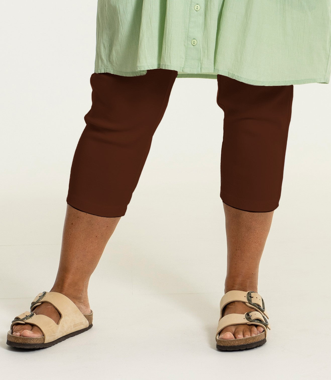 Gozzip Woman Clara 3/4 Leggings - MORE COLOURS 3/4 Pant 79 Brown