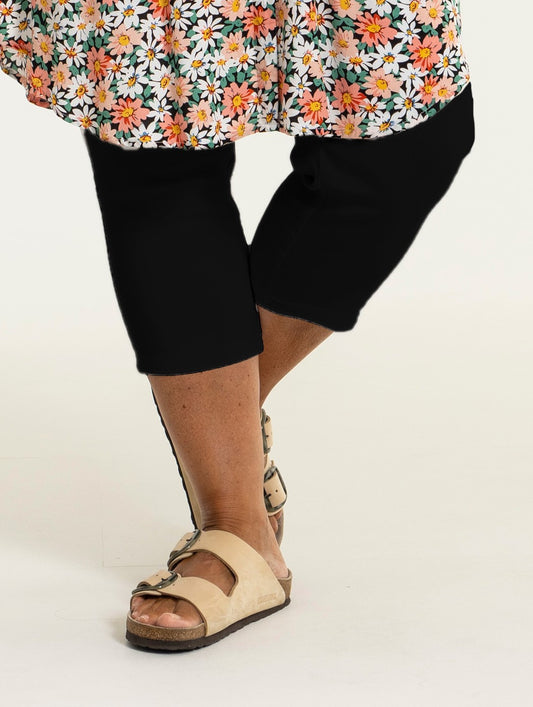 Gozzip Woman Clara 3/4 Leggings - MORE COLOURS 3/4 Pant Black