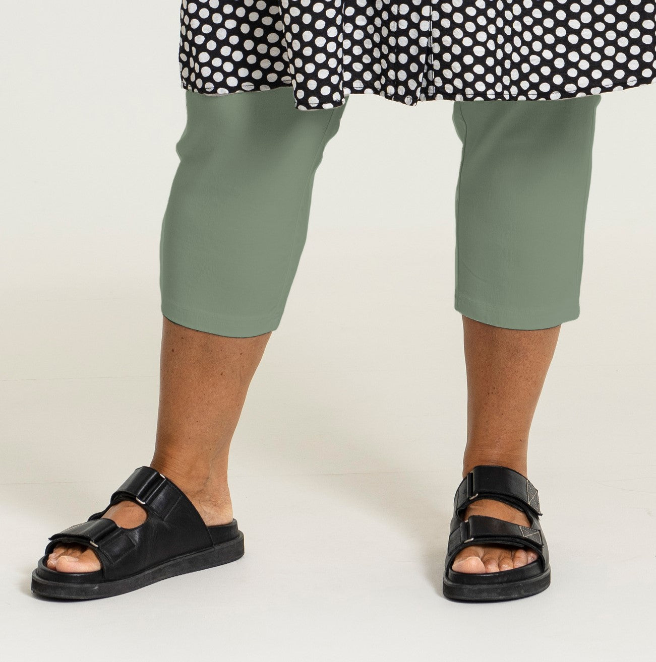 Gozzip Woman Clara 3/4 Leggings - MORE COLOURS 3/4 Pant Dusty Green