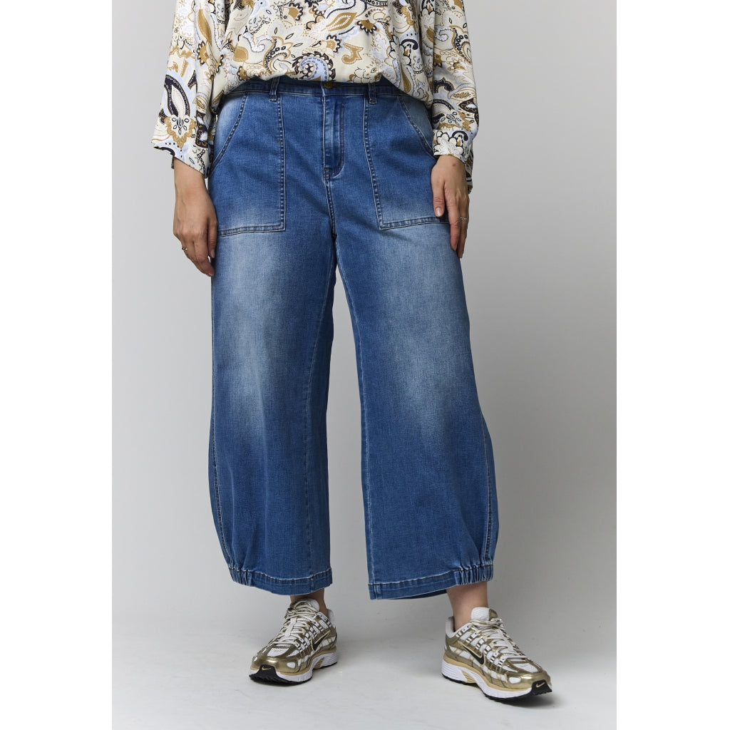 Gozzip Woman Clara Baggy pants Baggy pants Light Blue Denim