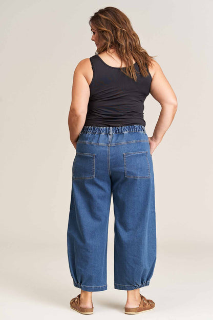 Gozzip Woman Clara Baggy pants Jeans Denim Blue