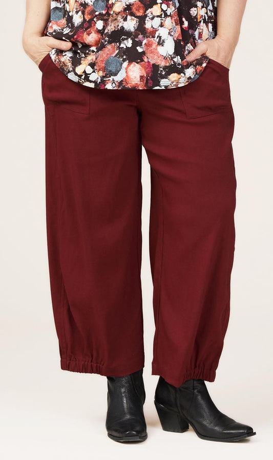 Gozzip Woman Clara Baggy pants Pants 45 Bordeaux