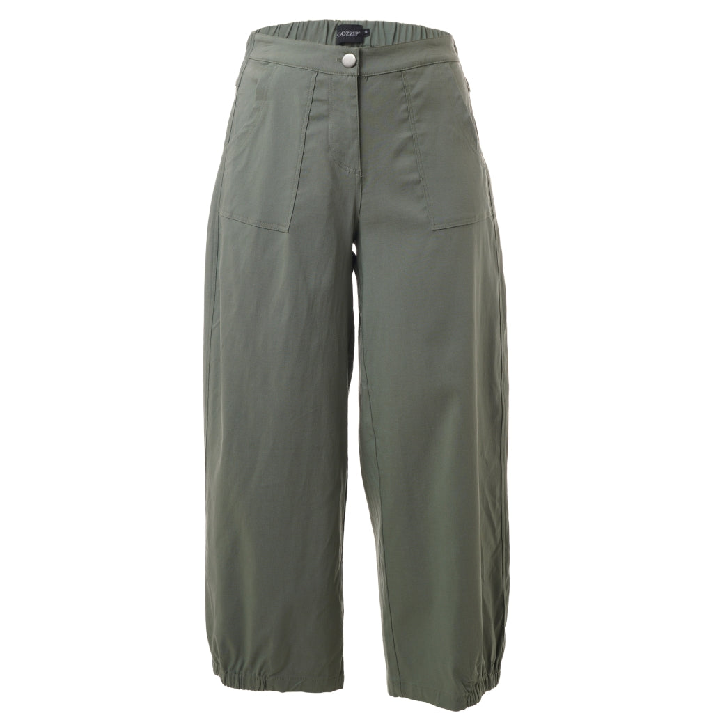 Gozzip Woman Clara Baggy pants Pants 84 Green